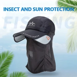 Side border light sunscreen fishing hat