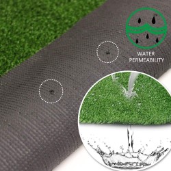 Artificial Turf Grass Mat Carpet, Realistic Synthetic Mat, Indoor Outdoor Garden Landscape for Pets,Fake Faux Rug with Drainage Holes