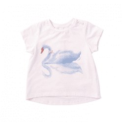 T-Shirt With Swan Print