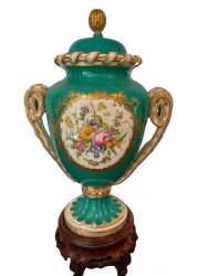 European Style Vases with Hand Painted Cartouches: The Epitome of Artistry