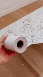 Children's colouring drawing roll sticker