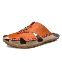 Men's tendon bottom beach slippers