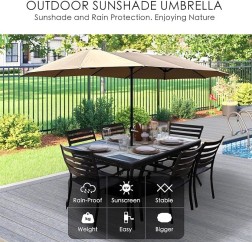 Outdoors Double Vogue Parasol Umbrella