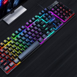 NZ Gaming Keyboard: Luminous USB Wired with Floating Manipulator Feel