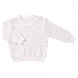 Knitted Jumper White Glitter | 2-3y