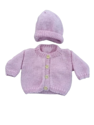 Baby Merino Cardigans | Pink | Multi-size