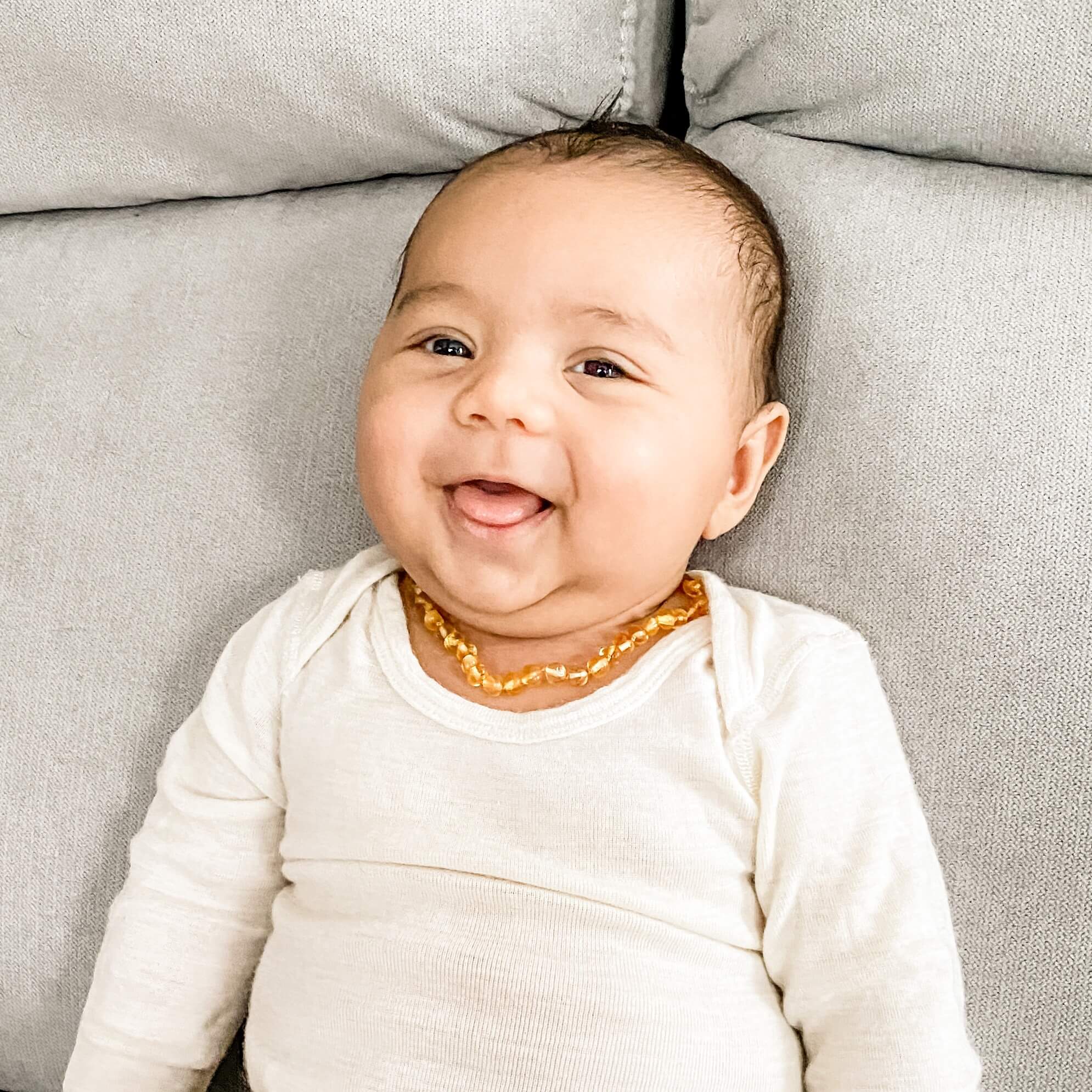 Amber Teething Necklace | Golden Honey | NZ Made