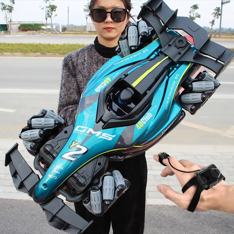 F1 RC Car Gift for Children – Remote Control Drift Car with Gesture Control, Spray Stunt Features,