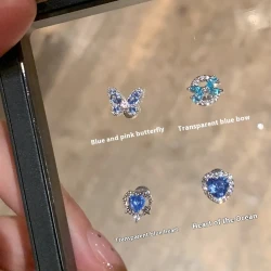 Light Luxury Minority High-grade Super Zircon Earrings