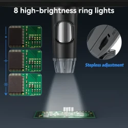 inskam Digital Microscope with 17.78cm HD LCD