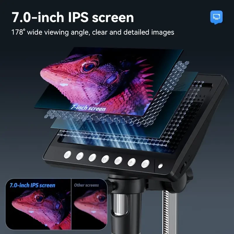 inskam Digital Microscope with 17.78cm HD LCD