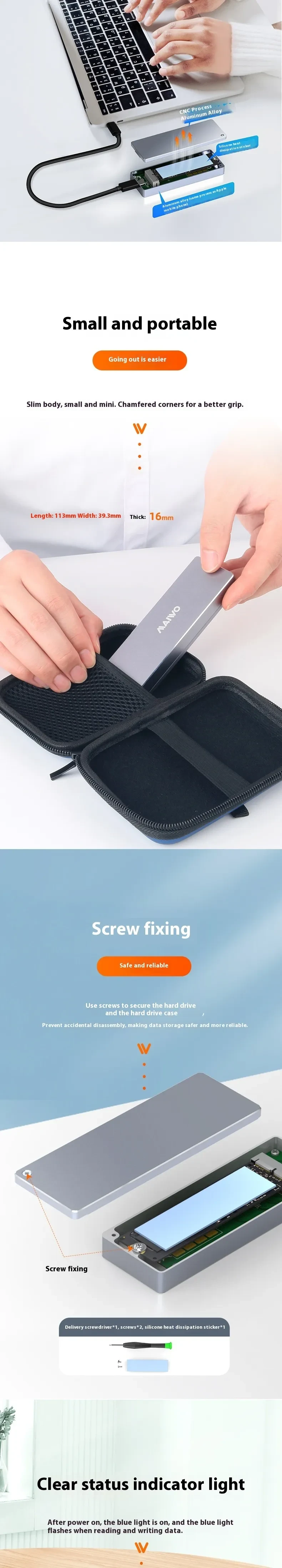 Type-C Applicable Notebook Solid State Hard-disk Cartridge