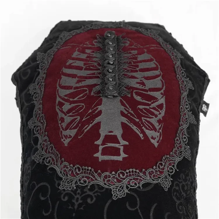Terrifying Rib Coffin Shaped Long Pillow