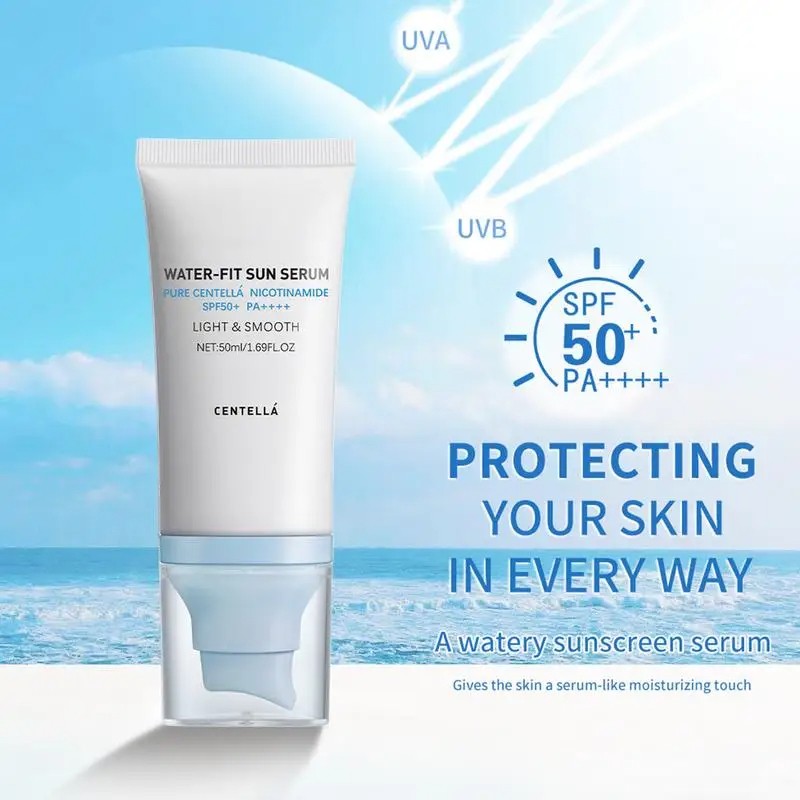 Sunscreen SPF 50 with Centella Asiatica – Non-Sticky Refreshing Sunscreen Essence for Dry