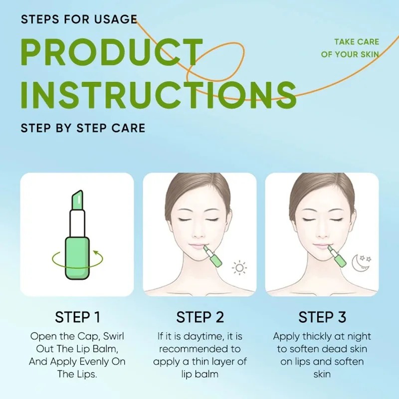 Lip Aloe Balm – Nourishing, Hydrating, and Moisturizing Lip Care for Preventing Cracking and Repairing Dry Lips