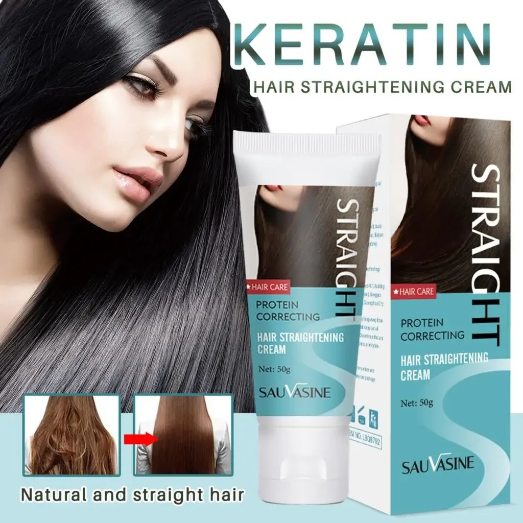 Keratin Hair Straightening Cream – Professional Smoothing Treatment for Permanent Hair Straightening