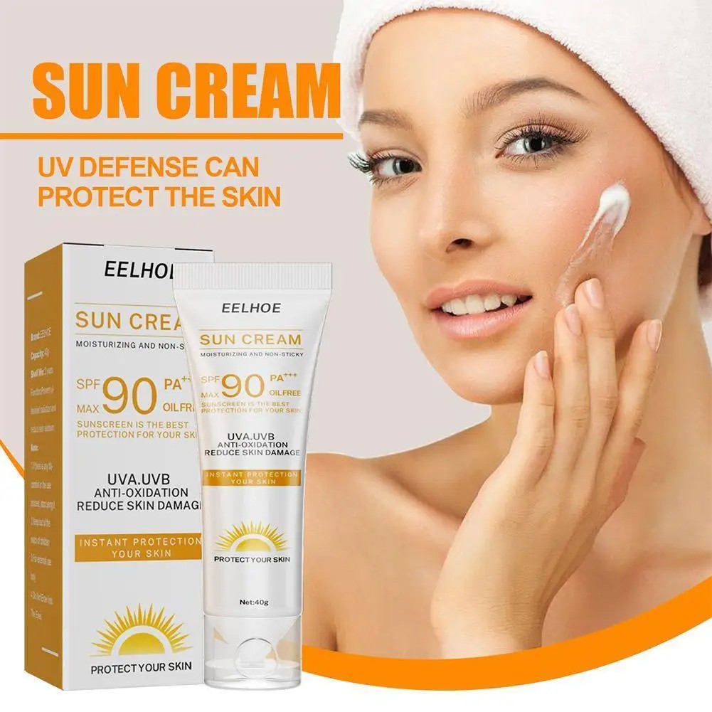 SPF 90 Facial and Body Sunscreen Serum – Sunblock Skin Protective Cream with Moisturizing