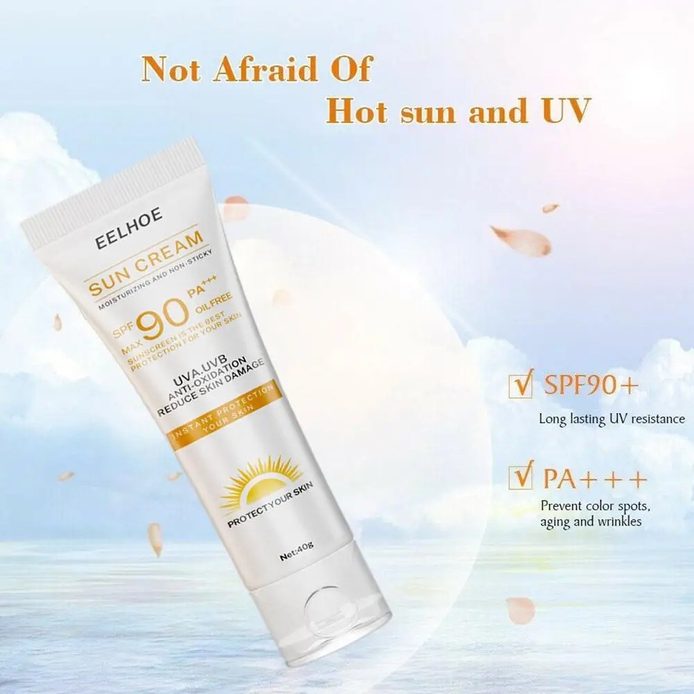 SPF 90 Facial and Body Sunscreen Serum – Sunblock Skin Protective Cream with Moisturizing