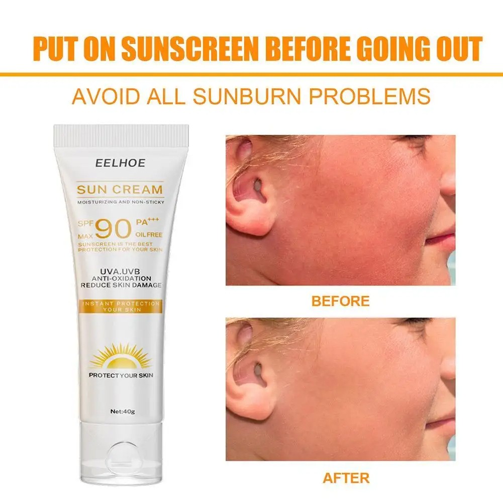 SPF 90 Facial and Body Sunscreen Serum – Sunblock Skin Protective Cream with Moisturizing