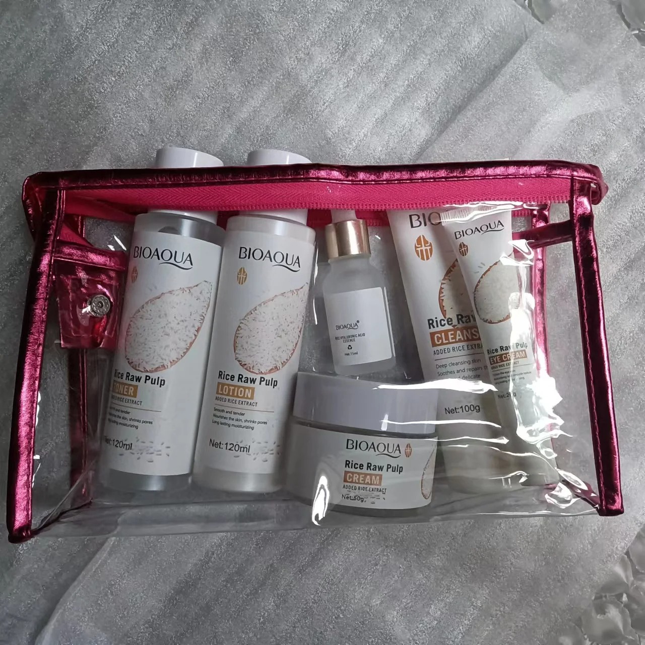BIOAOUA Original Milk Series Six-Piece Face Care Set – Hydrating Cleanser, Toner, Serum