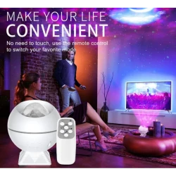 Voice Control Spherical LED Vehicle Watermark Starry Sky Projection Lamp Galaxy Projector