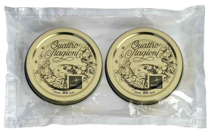 Set 2 Quattro Stagioni Lids 86mm - Bormioli Rocco
