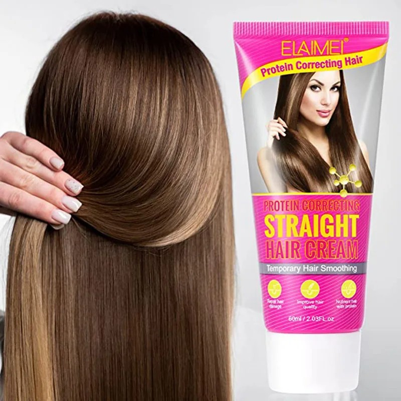 Protein Correcting Hair Straightener Cream – Silk & Gloss for Frizz-Free, Nourished Hair