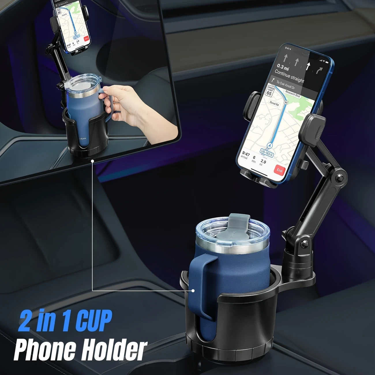 360° Rotatable Car Phone Mount with Memory Function