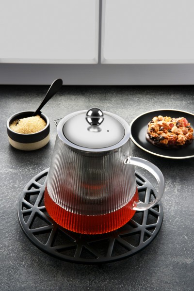 Infusion Teapot With Vertical Stripes 600ml - Brew