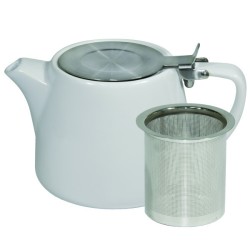 White Stack Teapot 500ml - Brew