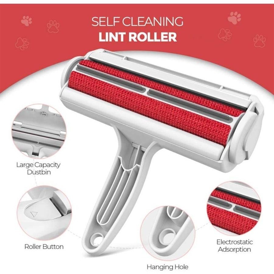 Catzon Pet Hair Remover Roller Dog & Cat Fur Remover with Self-Cleaning Base Hair Removal Tool