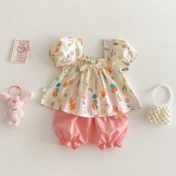 Girls Super Cute Suit Summer 0-5 Years Old Baby Girl Two-piece Suit