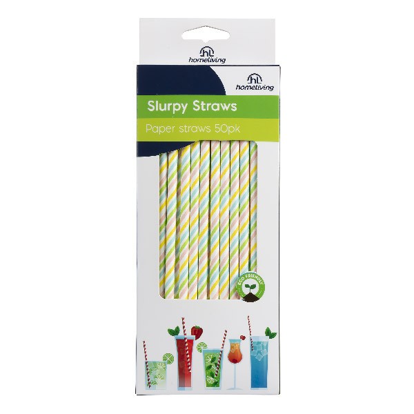 Paper Straws Pack 50 - Homeliving