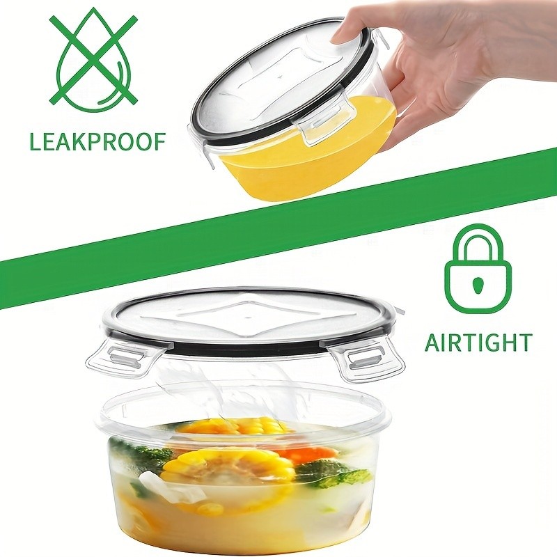 12pcs BPA-Free Leak-Proof Food Storage Set – Airtight Containers with Snap Lock, Microwave Safe, Ideal for Supermarket Use, Perfect for Eid Al-Adha Mubarak
