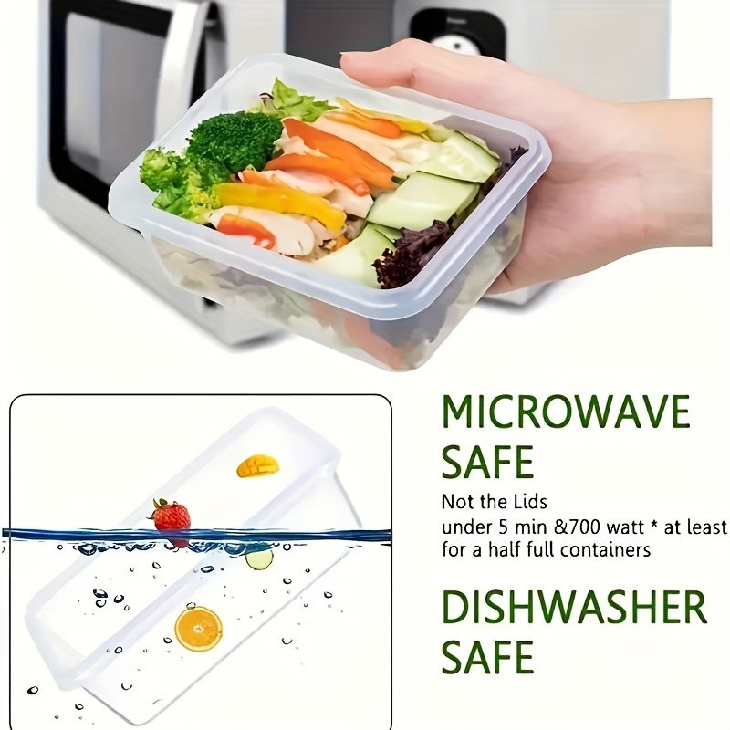 12pcs BPA-Free Leak-Proof Food Storage Set – Airtight Containers with Snap Lock, Microwave Safe, Ideal for Supermarket Use, Perfect for Eid Al-Adha Mubarak