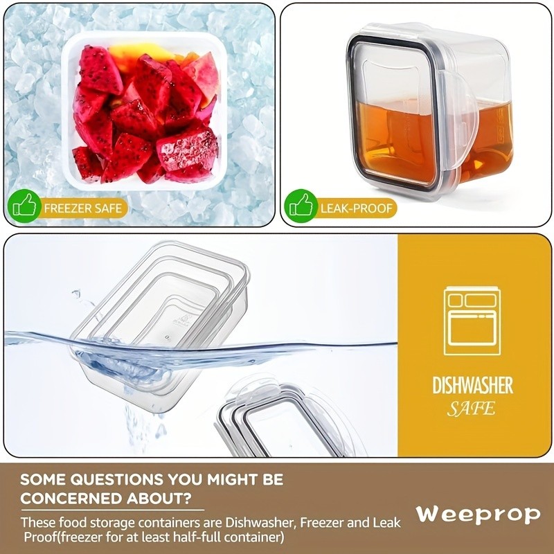 12pcs BPA-Free Leak-Proof Food Storage Set – Airtight Containers with Snap Lock, Microwave Safe, Ideal for Supermarket Use, Perfect for Eid Al-Adha Mubarak