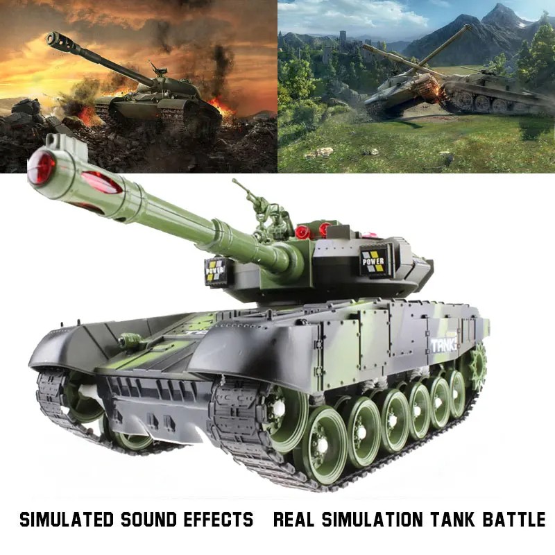 55/44CM RC Tank Military War Tanks Electric Car – Remote Control Radio-Controlled Crawler Toys
