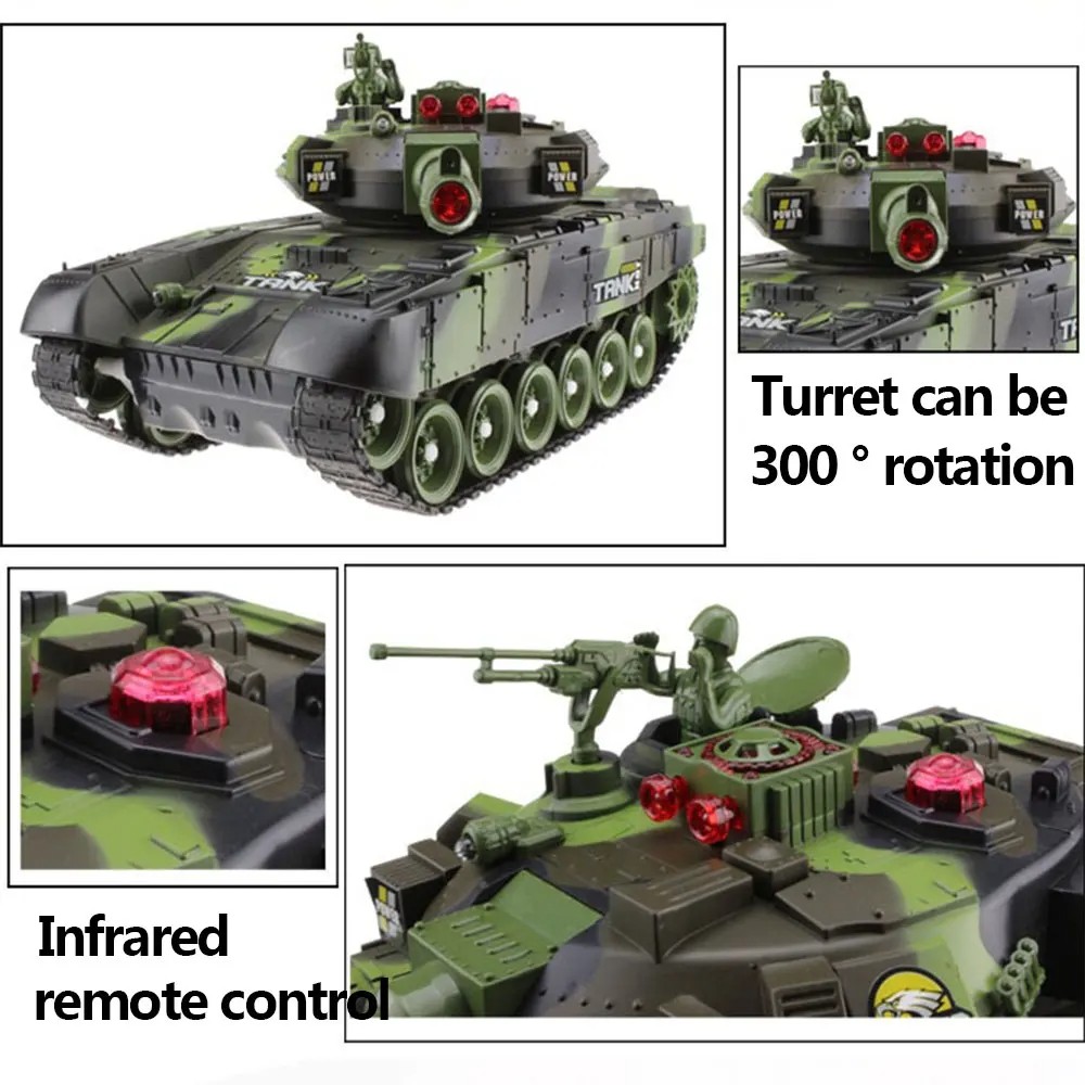 55/44CM RC Tank Military War Tanks Electric Car – Remote Control Radio-Controlled Crawler Toys
