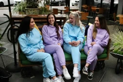 Dreamy Loungewear Track Pants - Lilac Purple