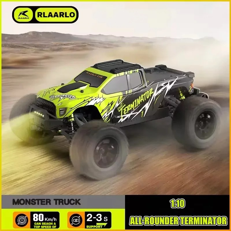 RC Cars RZ001 Monster Truck Omnipotent Terminator 4WD 1:10 Brushless Electric Off-Road RC Model Toy Car
