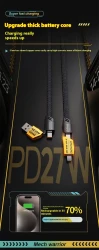 Four-in-one Fast Charge Data Cable Braided Mobile Phone Charging Cable
