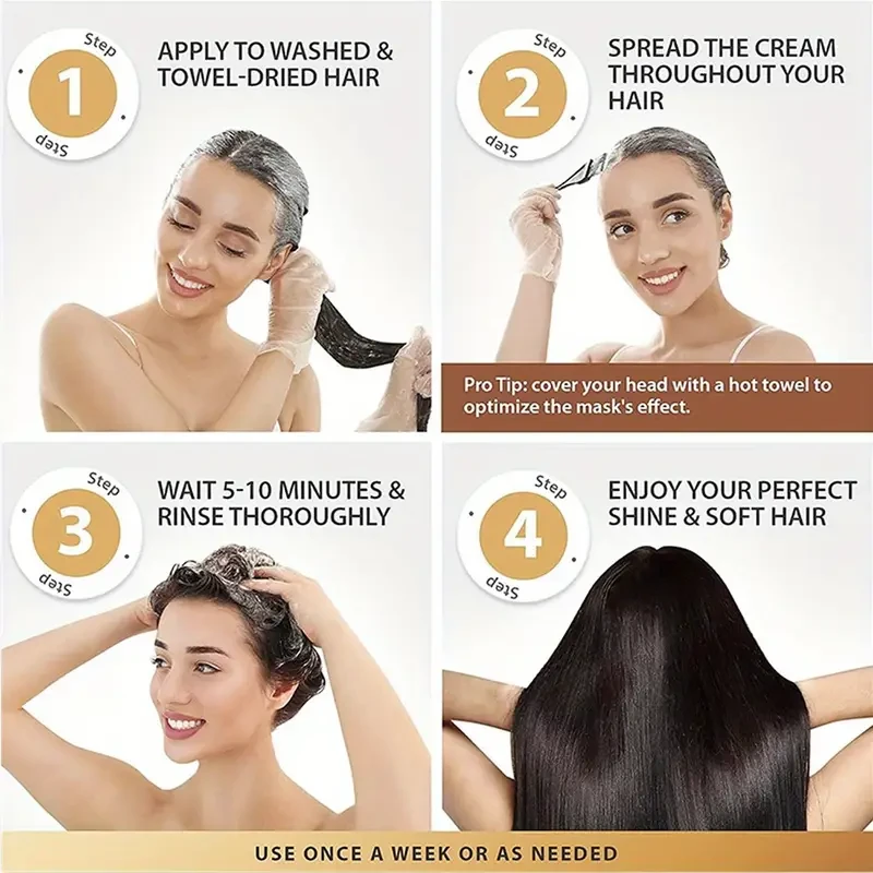 2-Pack GZE Collagen Keratin Hair Mask