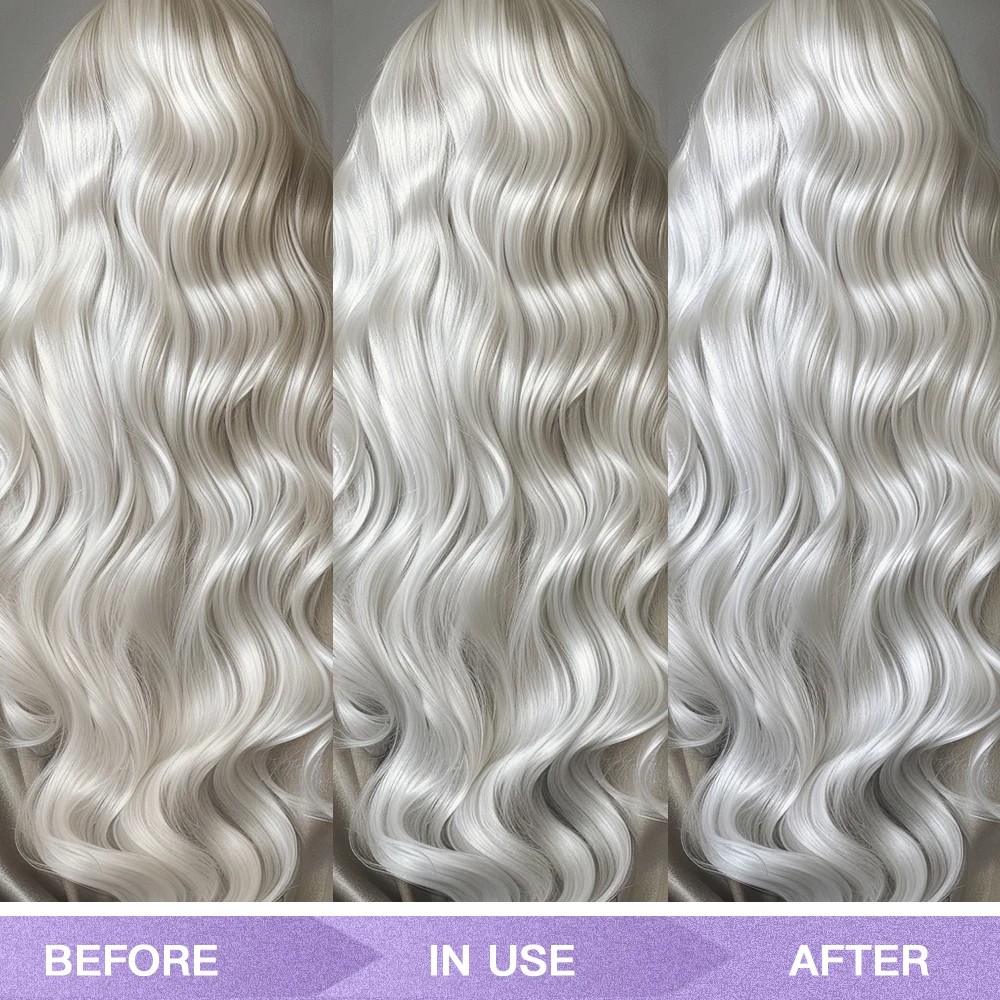 300ml Purple Shampoo for Blonde Hair – Yellow Tone Remover and Color Lock for Silver, Gray, and Bleached Hair