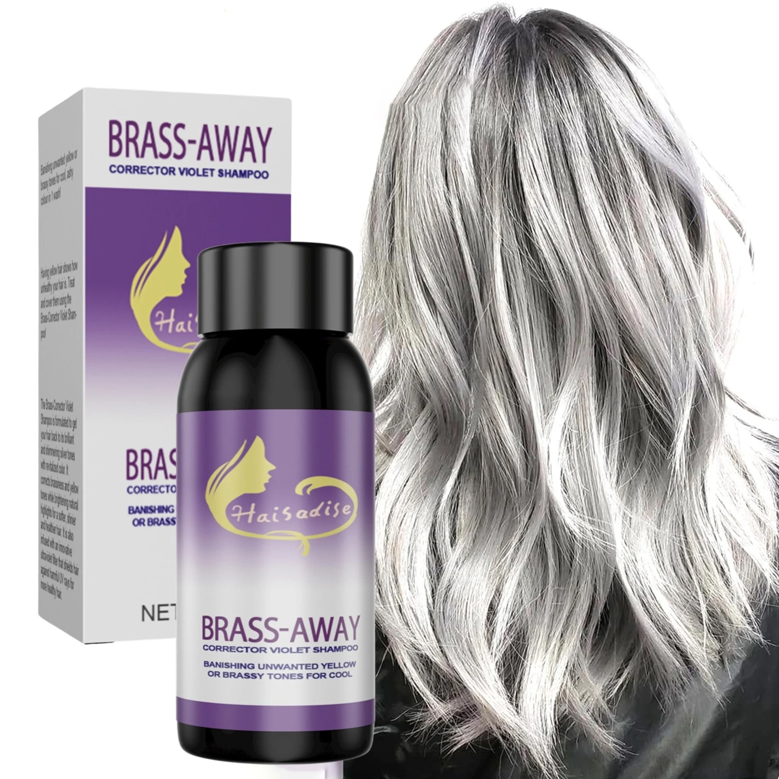 Color Fixing Shampoo for Fading Yellow – After Bleaching Care and Grey Hair Color Lock
