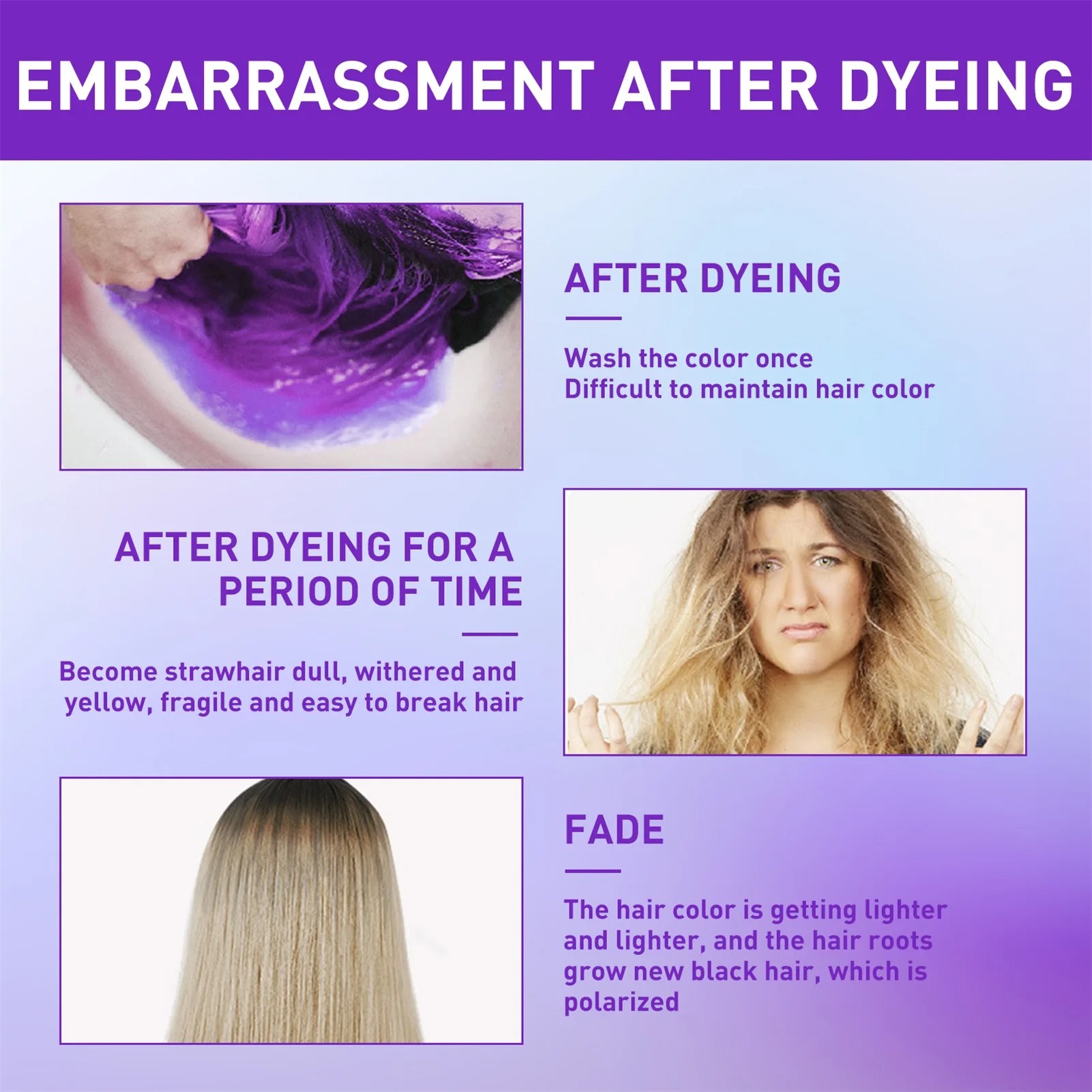 Color Fixing Shampoo for Fading Yellow – After Bleaching Care and Grey Hair Color Lock