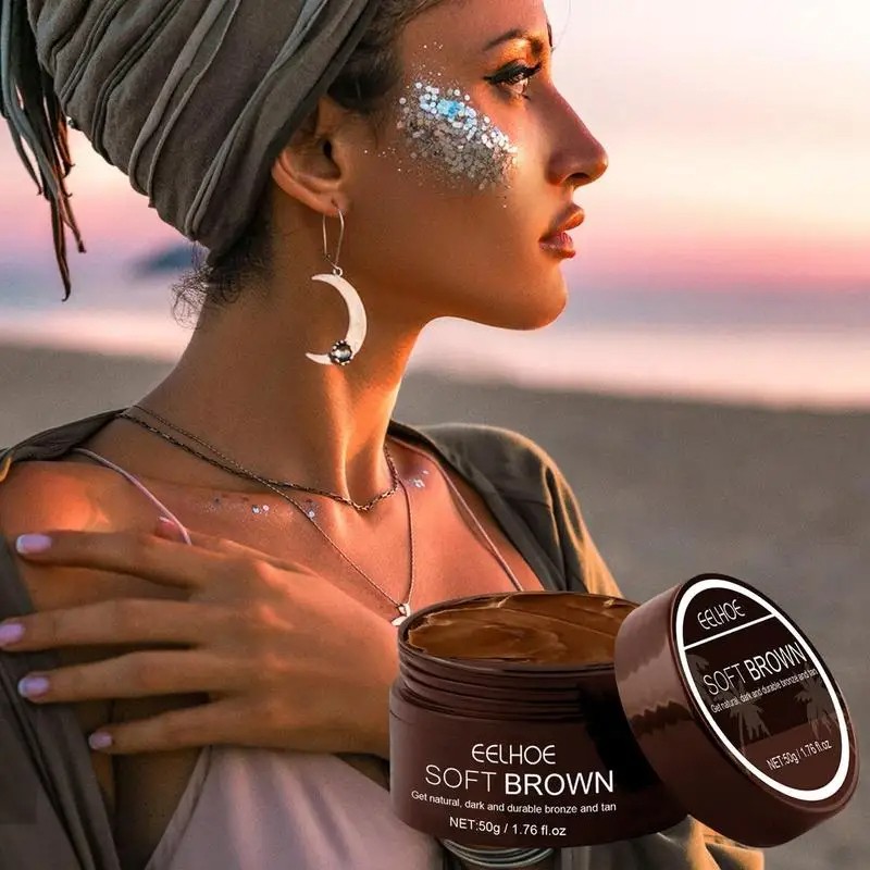 50g Tanning Accelerator Cream – Intensive Brown Tanning Gel, Self-Tanning Lotion