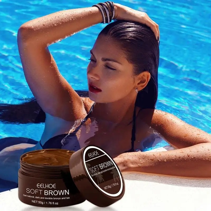 50g Tanning Accelerator Cream – Intensive Brown Tanning Gel, Self-Tanning Lotion