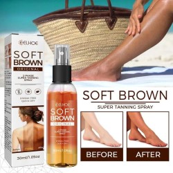 Self Spray Tan Natural Tanning Oil Mousse – Gradual Face and Body Moisturizer, Quick Dry, 30ml