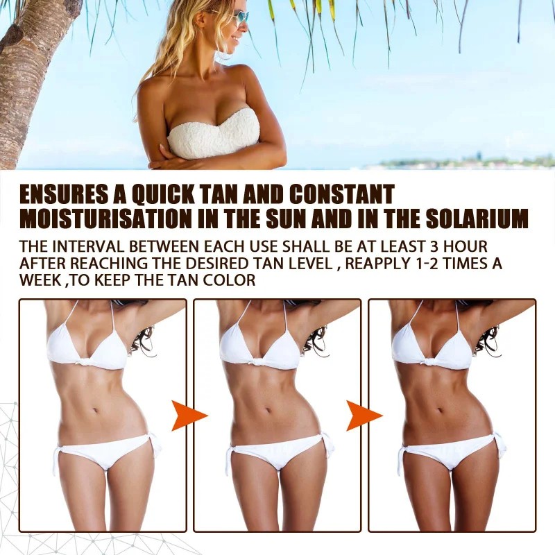 Self Spray Tan Natural Tanning Oil Mousse – Gradual Face and Body Moisturizer, Quick Dry, 30ml