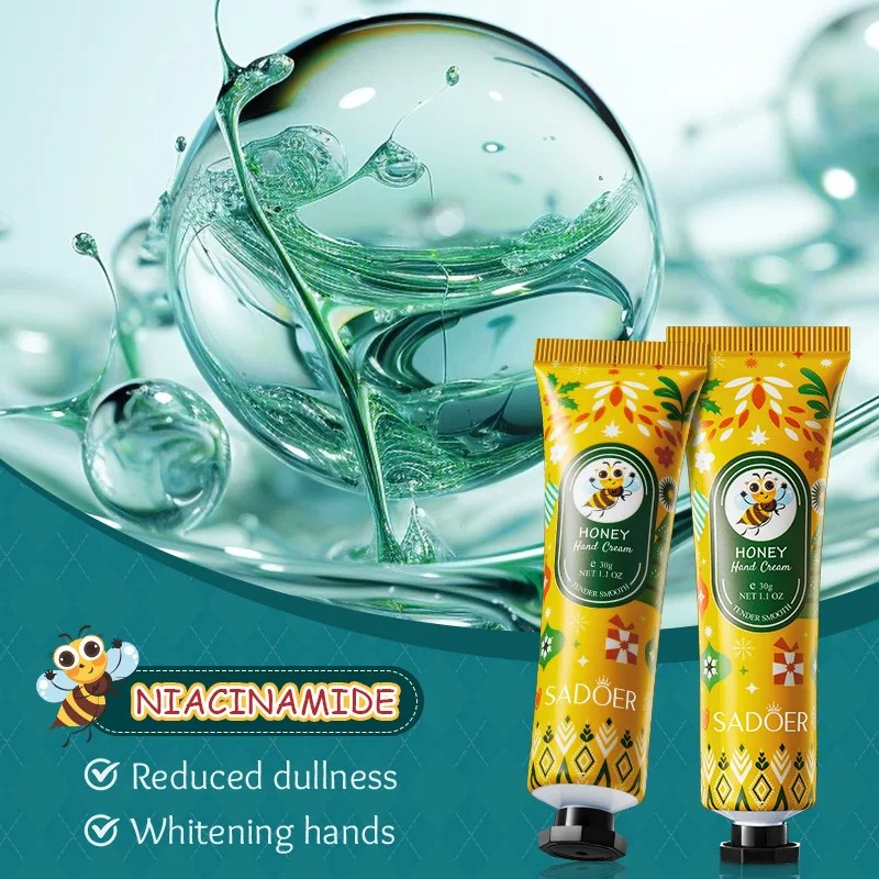 SADOER Honey Hand Cream – Moisturizing, Brightening, and Repairing for Dry, Cracked Hands
